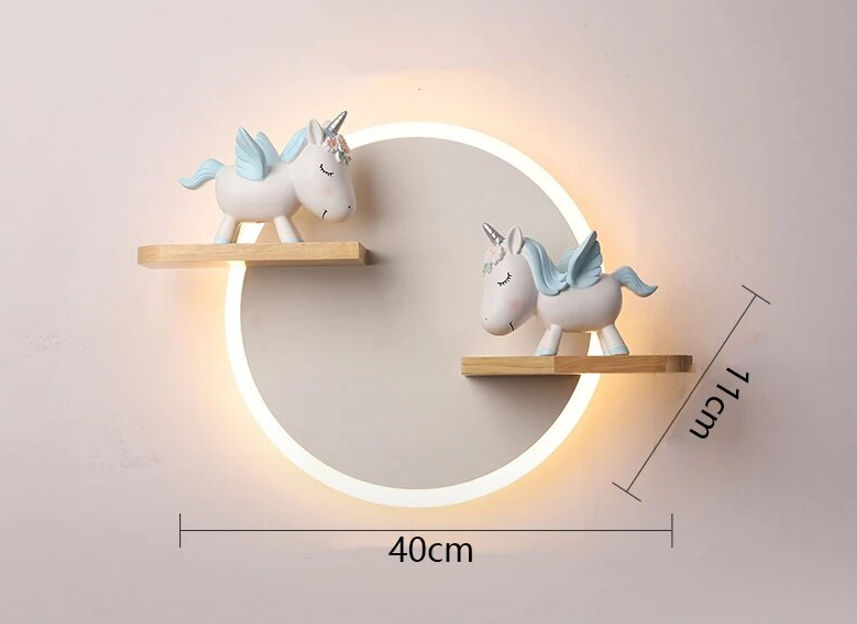 DreamHorn - Lampe Murale Enfant Licorne