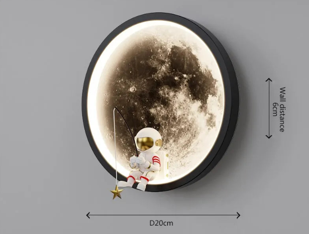 MoonBeam - Lampe Murale LED Lune