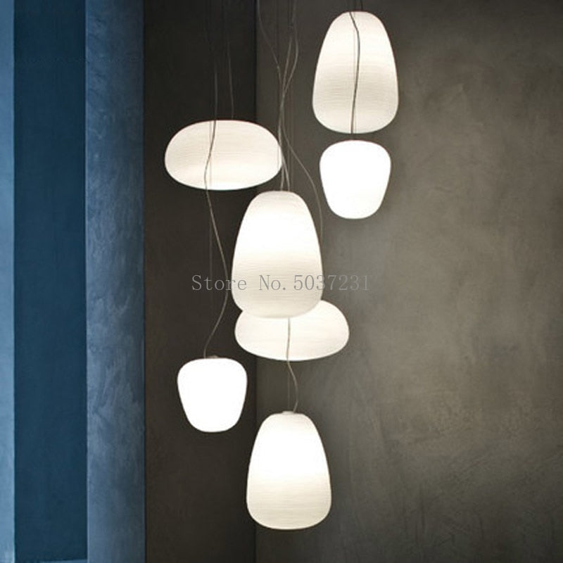 Lampe Suspendue en Verre Blanc Lait