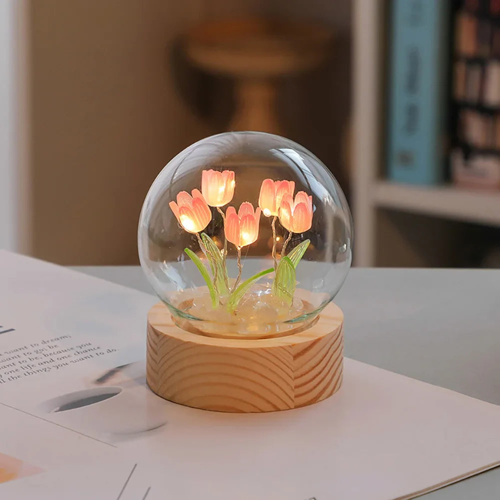 Lueur Tulipe - Lampe de Bureau en Forme de Tulipe