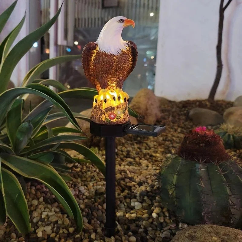 Hibou de Jardin - Lampe LED Étanche avec Décoration Animale