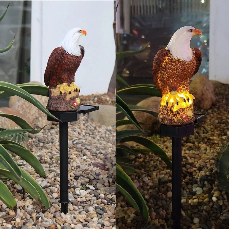 Hibou de Jardin - Lampe LED Étanche avec Décoration Animale