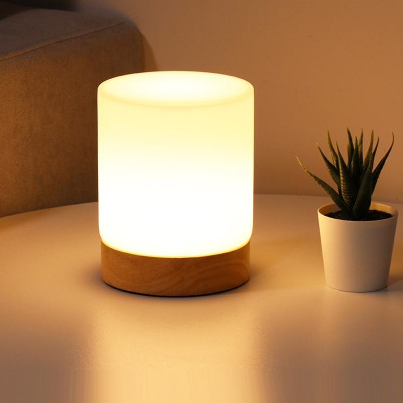 Lumière Brillante - Mini Lampes De Table En Verre Cylindrique