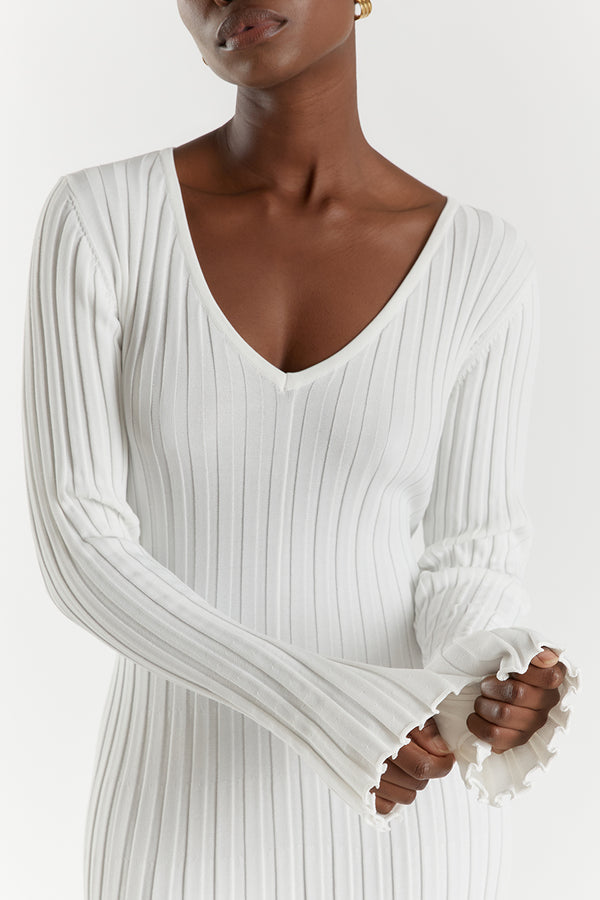 Giovanna | La robe en tricot à col V