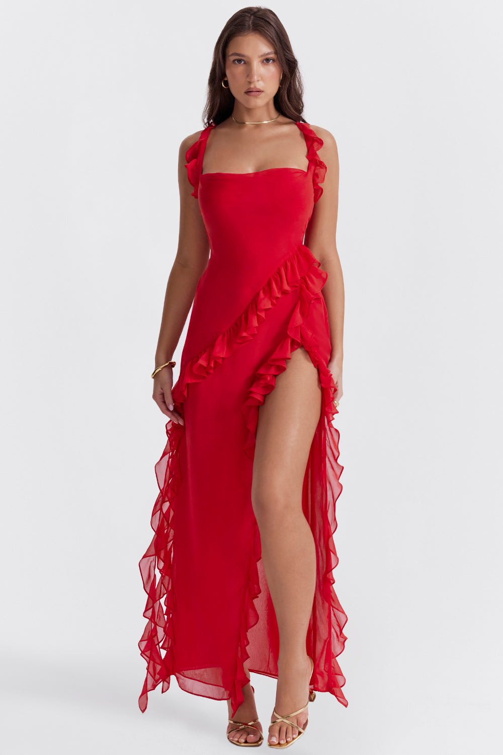 Aurelie | Robe Longue Fendue Élégante