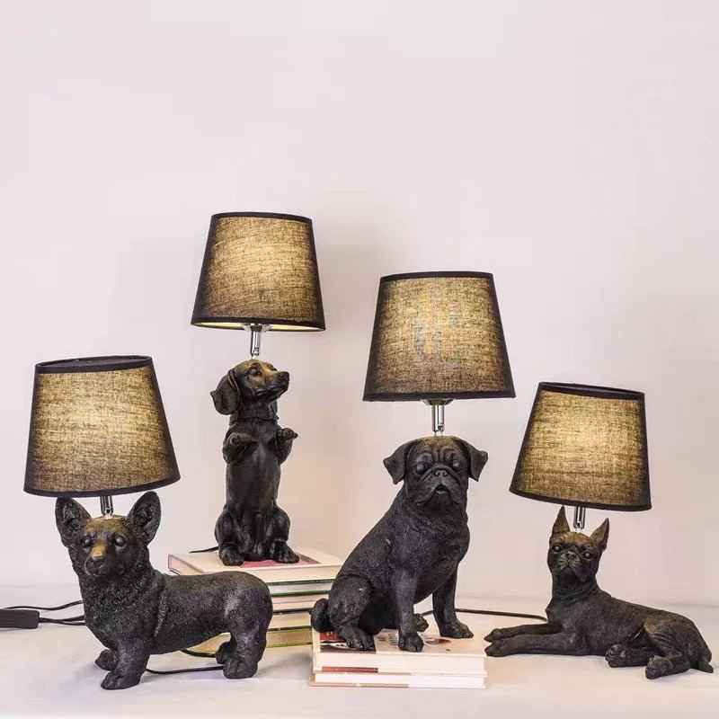 Art Canin - Lampe De Table Chiot Art Déco - Jubilisto