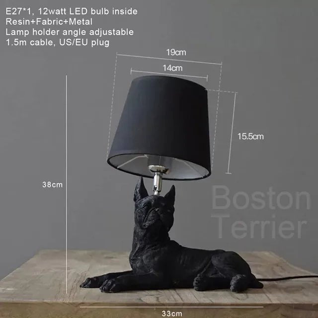 Art Canin - Lampe De Table Chiot Art Déco - Jubilisto