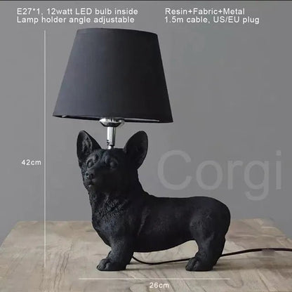 Art Canin - Lampe De Table Chiot Art Déco - Jubilisto