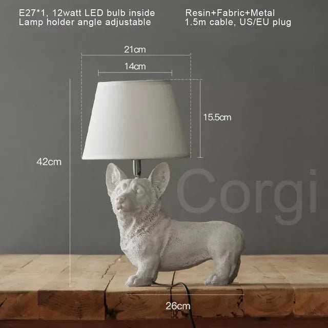 Art Canin - Lampe De Table Chiot Art Déco - Jubilisto