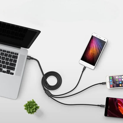 Câble USB 3 - en - 1 pour iPhone et Android - Jubilisto