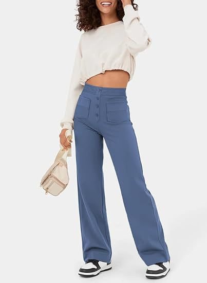 Ambre | Pantalon extensible taille haute