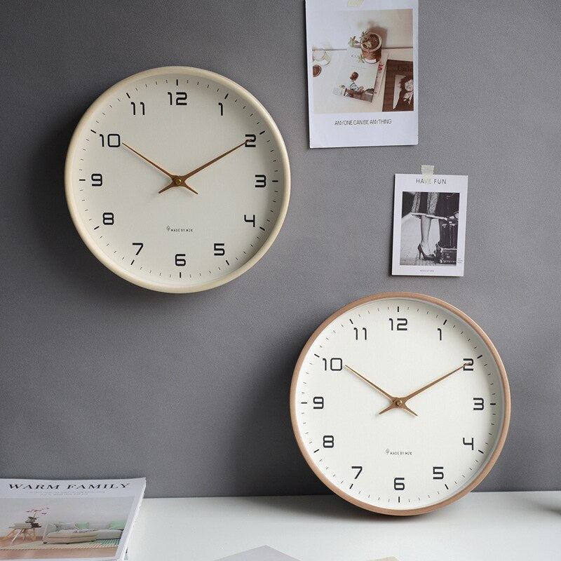 Horloge Murale en Bois - Simplicité Scandinave - Jubilisto