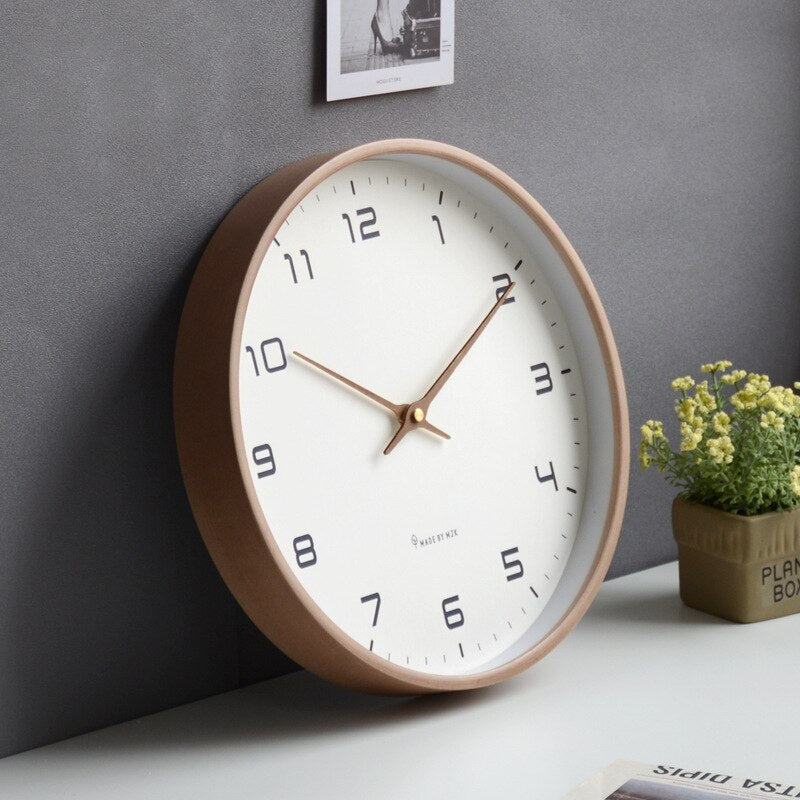 Horloge Murale en Bois - Simplicité Scandinave - Jubilisto