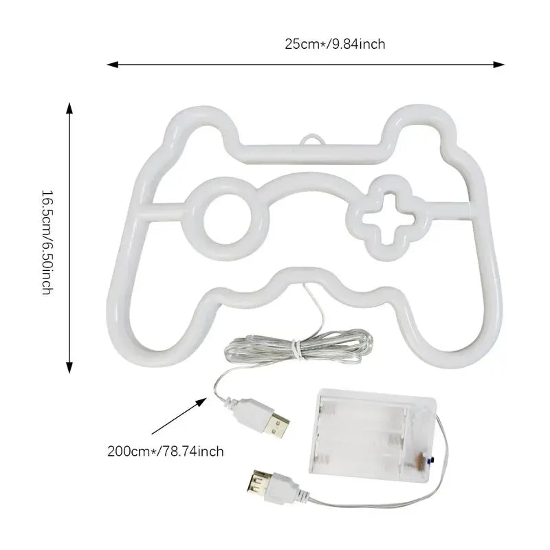 Joysticks Néon - Émblème de la Console - Jubilisto