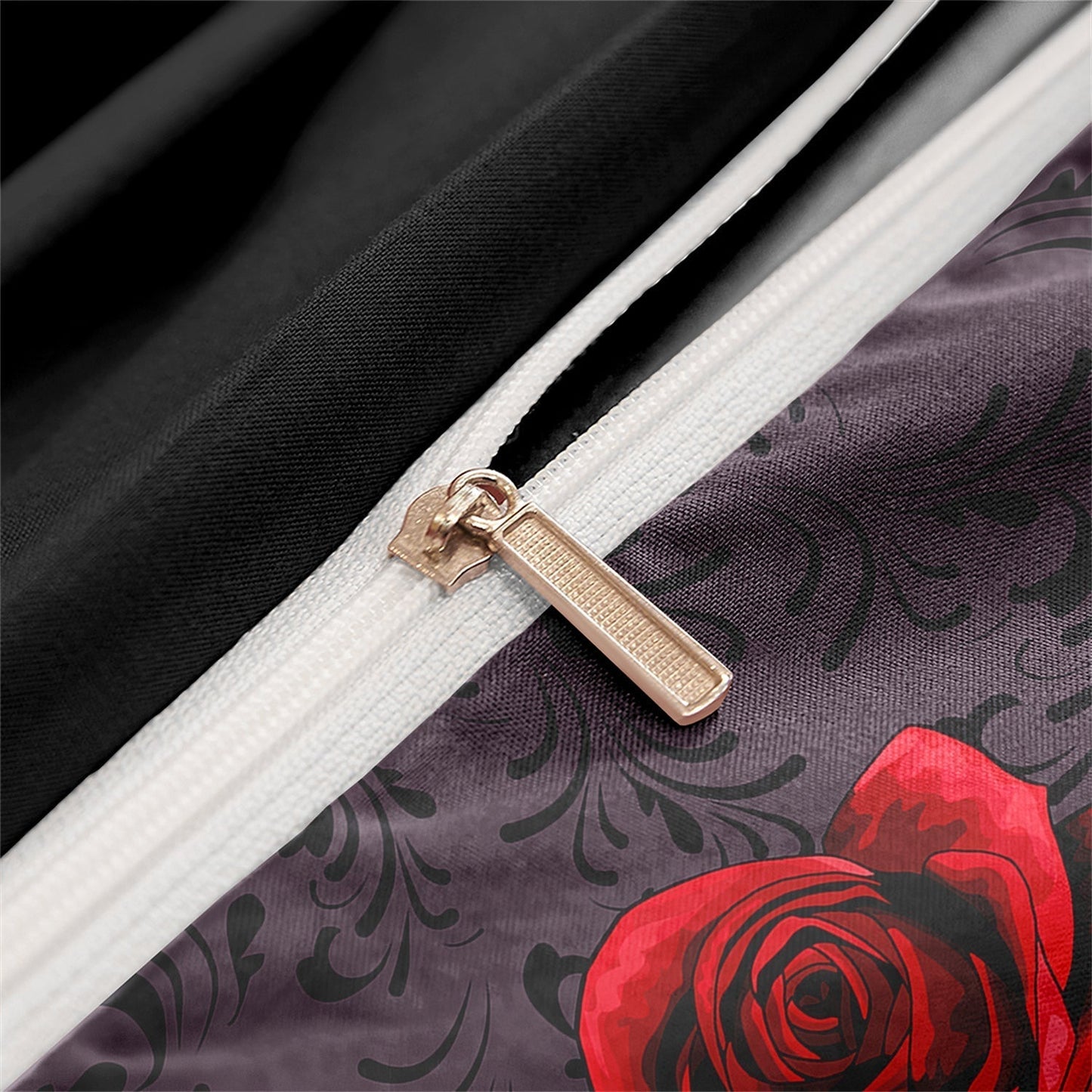 Lueur Rose - Ensemble de Literie Housse de Couette et Taie d'Oreiller Rose Rouge - Jubilisto