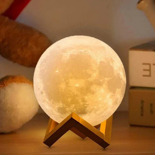 Lueur Sophistiquée - Lampe de Lune Tactile - Jubilisto