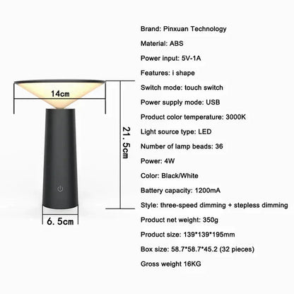 Lueur Télécommandée - Lampe de Table Sans Fil - Jubilisto