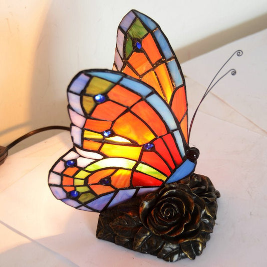 Lumière Élégante - Lampe de Chevet Ambiance avec Tête de Papillon - Jubilisto