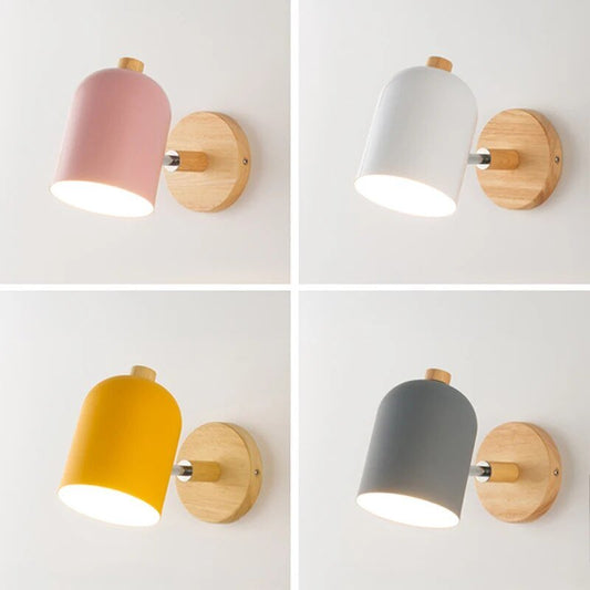 LumoLight – Lampe murale suspendue scandinave en bois - Jubilisto