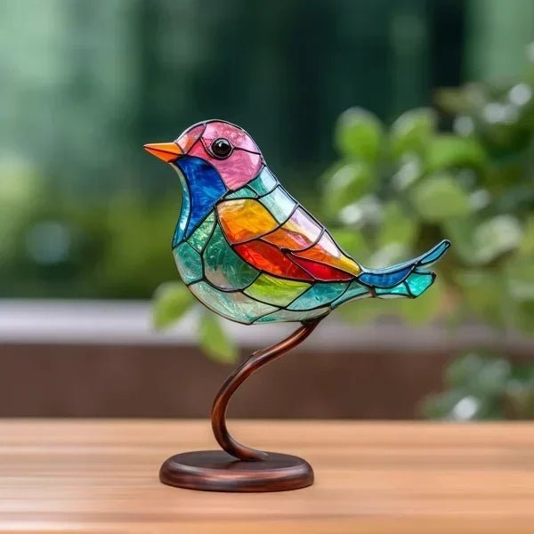 Luxe de Maison - Oiseaux en Verre Coloré pour un Design Intérieur Raffiné - Jubilisto