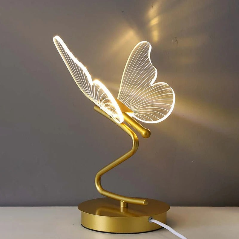 Lueur Papillon - Lampe De Table Moderne Et Luxe En Forme De Papillon