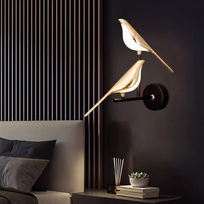 LumiBird - Applique Murale LED Scandinave en Forme d'Oiseau