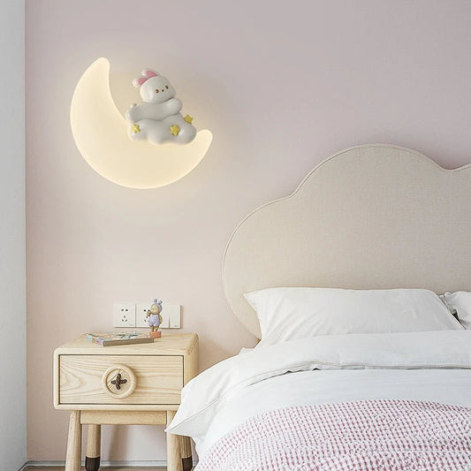 OpulentAura – Applique Murale Lune - Jubilisto