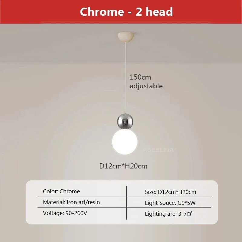 Orbe Brillante - Lampe Suspendue en Forme de Sphère - Jubilisto